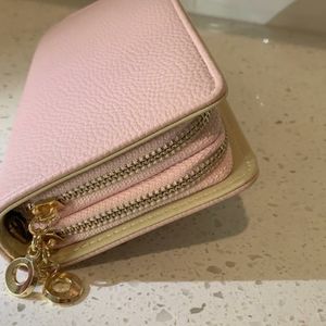 Taffy color double zipper hand wallet